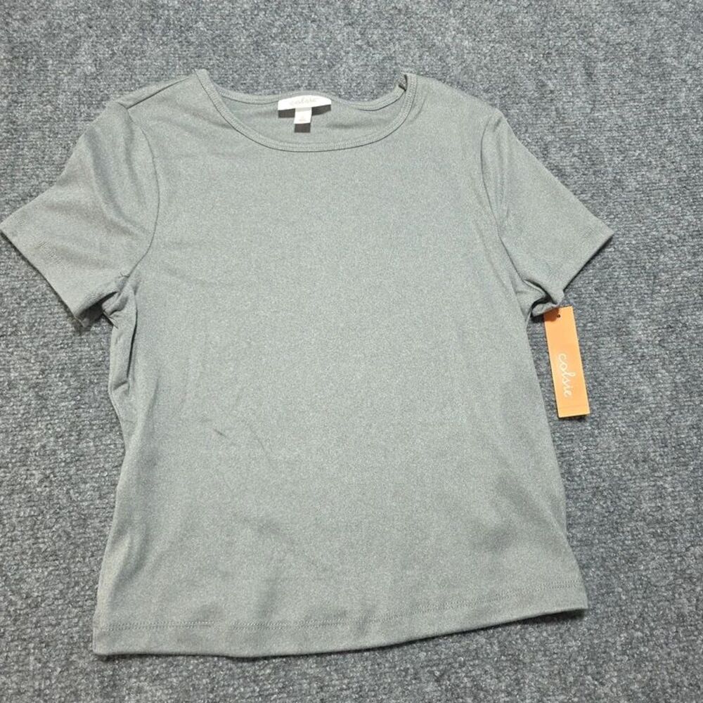 Womens Gray Colsie Top Size S